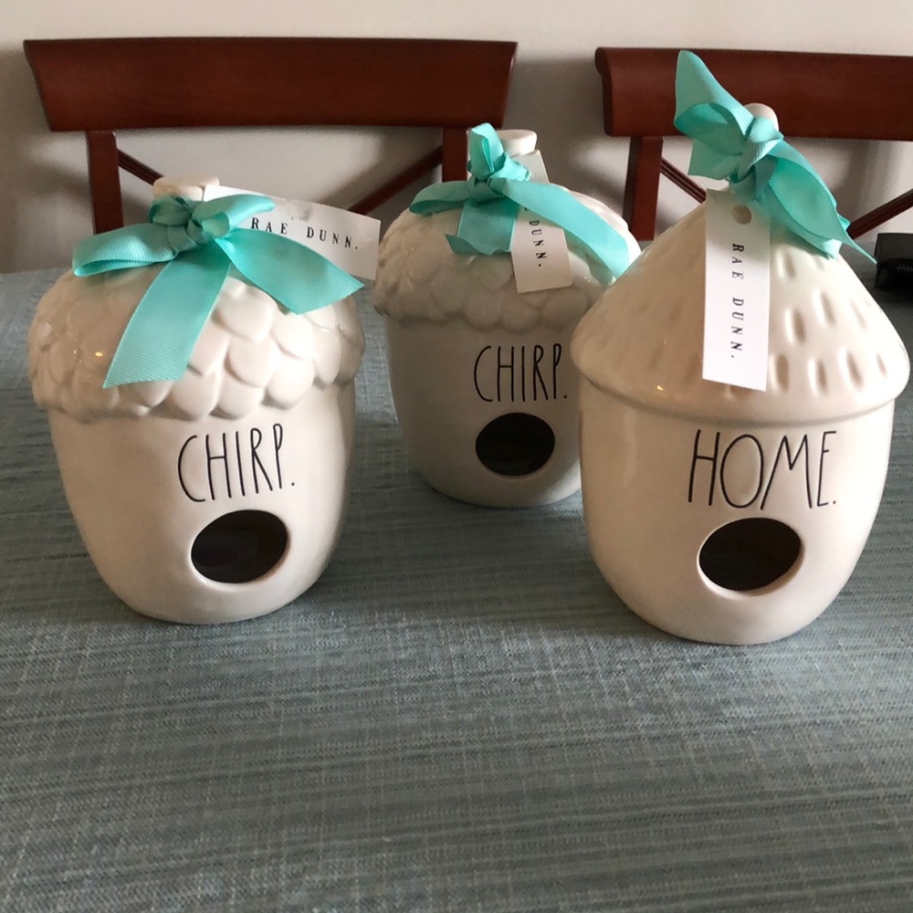 Rae Dunn Bird Houses